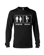 Load image into Gallery viewer, Vintage Funny Problem And Solved Gift For Saxophone Musicians Unisex Long Sleeve
