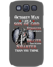 Load image into Gallery viewer, October Man Son Of God Birthday Meaningful Gift For Men Phone case
