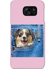 Load image into Gallery viewer, Australian Shepherd In Denim Pocket Gift For Dog Lovers Phone case
