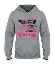 Load image into Gallery viewer, Princess And Warrior Breast Cancer Awareness  Special Custom Design Hoodie
