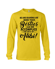 Load image into Gallery viewer, Me And Grandma Are More Than Besties For Family Unisex Long Sleeve
