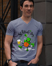 Load image into Gallery viewer, Basketball Saint Patrick's Day Gift For Basketball Lovers Guys V-Neck

