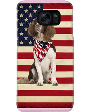Load image into Gallery viewer, Lovely Phone Case With US Flag Gift For Spaniel Lovers Phone case
