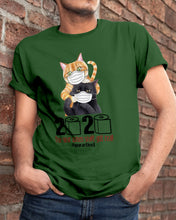 Load image into Gallery viewer, 2020 The Year When Shit Got Real Trending For Cat Lovers Guys Tee
