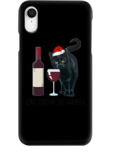 Load image into Gallery viewer, Cat Drink And Be Merry Meaningful Gift For Women Phone case
