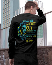 Load image into Gallery viewer, As An August I Am The Kind Of Man Lion Birthday Gift Unisex Long Sleeve
