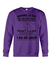 Load image into Gallery viewer, A Spoiled Wife Of An October Grumpy Old Man Birthday Meaningful Gift Sweatshirt
