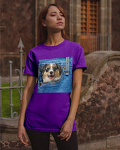 Load image into Gallery viewer, Australian Shepherd In Denim Pocket Gift For Dog Lovers Guys Tee
