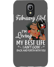 Load image into Gallery viewer, Betty Boop February Girl Living My Best Life Birthday Meaningful Gift Phone case

