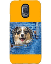Load image into Gallery viewer, Australian Shepherd In Denim Pocket Gift For Dog Lovers Phone case
