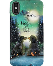 Load image into Gallery viewer, Dachshund Gift For Dog Lovers Snowy Night Together Phone case
