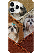 Load image into Gallery viewer, Three Cute Shih Tzu In Bag Gift For Dog Lovers Phone case
