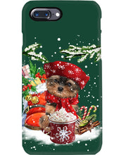 Load image into Gallery viewer, Yorkshire Terrier Loves Drinking Hot Latte Gift For Dog Lovers Phone case
