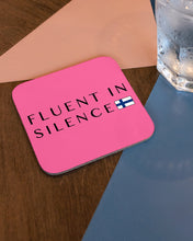 Load image into Gallery viewer, Fluent In Silence Custom Design For Personalized Nation Gift Coaster
