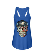 Load image into Gallery viewer, Market Trendz With Skull Funny Design Gift For Friends Ladies Flowy Tank
