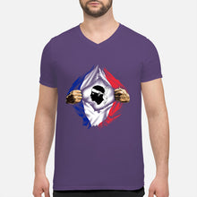 Load image into Gallery viewer, Corse Super Hero Flag Patriot Gift For Men Guys V-Neck
