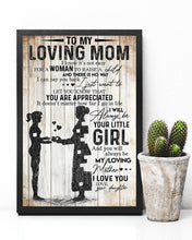 Load image into Gallery viewer, Present For Mom Let You Know You're Appreciated   Custom Design Vertical Poster
