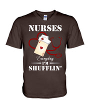 Load image into Gallery viewer, Nurses Everyday I’m Shufflin’ Custom Design Gift For Nurse Guys V-Neck
