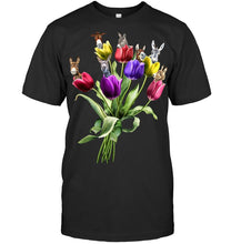 Load image into Gallery viewer, Vintage Funny Donkey With Tulip Trending For Donkey Lovers Guys Tee
