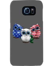 Load image into Gallery viewer, Lovely Phone Case Three Owl With US Flag Gift For Owl Lovers Phone case
