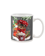 Load image into Gallery viewer, Yorkshire Terrier Loves Drinking Hot Latte Gift For Dog Lovers Mug
