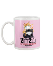 Load image into Gallery viewer, 2020 The Year When Shit Got Real Trending For Cat Lovers Mug
