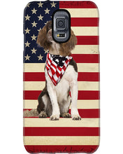 Load image into Gallery viewer, Lovely Phone Case With US Flag Gift For Spaniel Lovers Phone case
