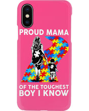 Load image into Gallery viewer, Proud Mama Of The Touchest Boy I Know Autism's Day Gift Phone case
