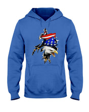 Load image into Gallery viewer, Eagle Giant Scratch USA Flag Gift For Women Hoodie

