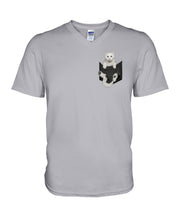 Load image into Gallery viewer, Cat In Your Front Pocket Great Gift For Cat Lovers Guys V-Neck
