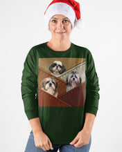 Load image into Gallery viewer, Three Cute Shih Tzu In Bag Gift For Dog Lovers Unisex Long Sleeve
