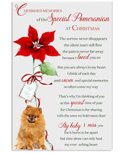 Load image into Gallery viewer, Pomeranian Cherished Memories At Christmas Gift For Dog Lovers Vertical Poster
