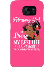 Load image into Gallery viewer, Betty Boop February Girl Living My Best Life Birthday Meaningful Gift Phone case
