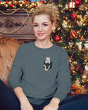 Load image into Gallery viewer, Cat In Your Front Pocket Great Gift For Cat Lovers Sweatshirt

