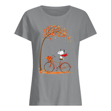 Load image into Gallery viewer, Snoopy Cartoon Movie Autumn Is Coming Gift For Fans Ladies Tee
