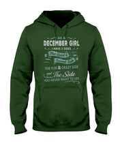 Load image into Gallery viewer, December Girl I Have Three Sides Birthday Gift For Women Hoodie
