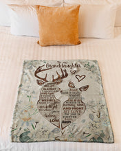 Load image into Gallery viewer, Go Hunting Grandma Gift For Granddaughter My Love For You Fleece Blanket
