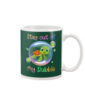 Load image into Gallery viewer, Vintage Funny Stay Out Of My Bubble Gift For Turtle Lovers Mug
