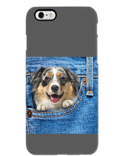 Load image into Gallery viewer, Australian Shepherd In Denim Pocket Gift For Dog Lovers Phone case

