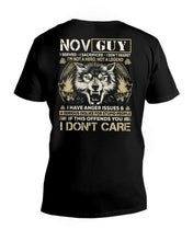 Load image into Gallery viewer, November Guy I Am Not A Hero Not A Legend I Have Anger Issues Birthday Gift Guys V-Neck
