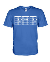 Load image into Gallery viewer, Vintage Funny Guitar Chords Custom Gift For Guitar Lovers Guys V-Neck
