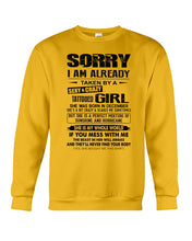Load image into Gallery viewer, I'm Already Taken By December Sexy And Crazy Girl For Birthday Gift Sweatshirt
