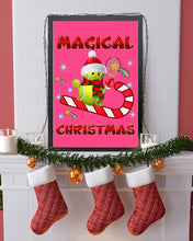 Load image into Gallery viewer, Tennis Players Magical Christmas Snowman Gift For Women Vertical Poster

