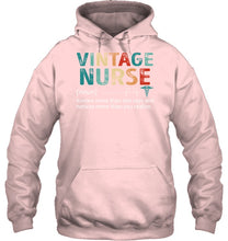 Load image into Gallery viewer, Vintage Nurse Knows More Than She Says And Notices More Than You Realize Hoodie
