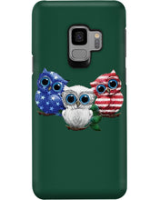 Load image into Gallery viewer, Lovely Phone Case Three Owl With US Flag Gift For Owl Lovers Phone case
