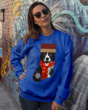 Load image into Gallery viewer, Santa Border Collie In Stock Gift For Dog Lovers Sweatshirt
