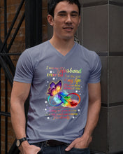 Load image into Gallery viewer, I Miss My Husband Every Day Love You Forever Trending Guys V-Neck

