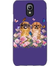 Load image into Gallery viewer, Pekingese With Peonies Gift For Dog Lovers Phone case
