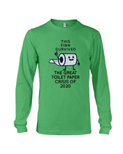 Load image into Gallery viewer, This Finn Survived The Great Toilet Paper Crisis Of 2020 Unisex Long Sleeve
