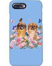 Load image into Gallery viewer, Pekingese With Peonies Gift For Dog Lovers Phone case
